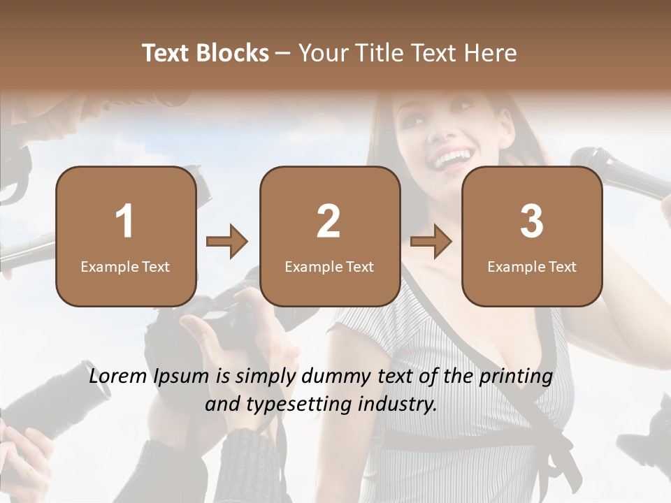 Fame Face Caucasian PowerPoint Template