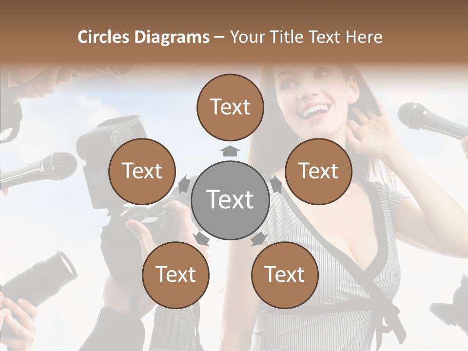 Fame Face Caucasian PowerPoint Template