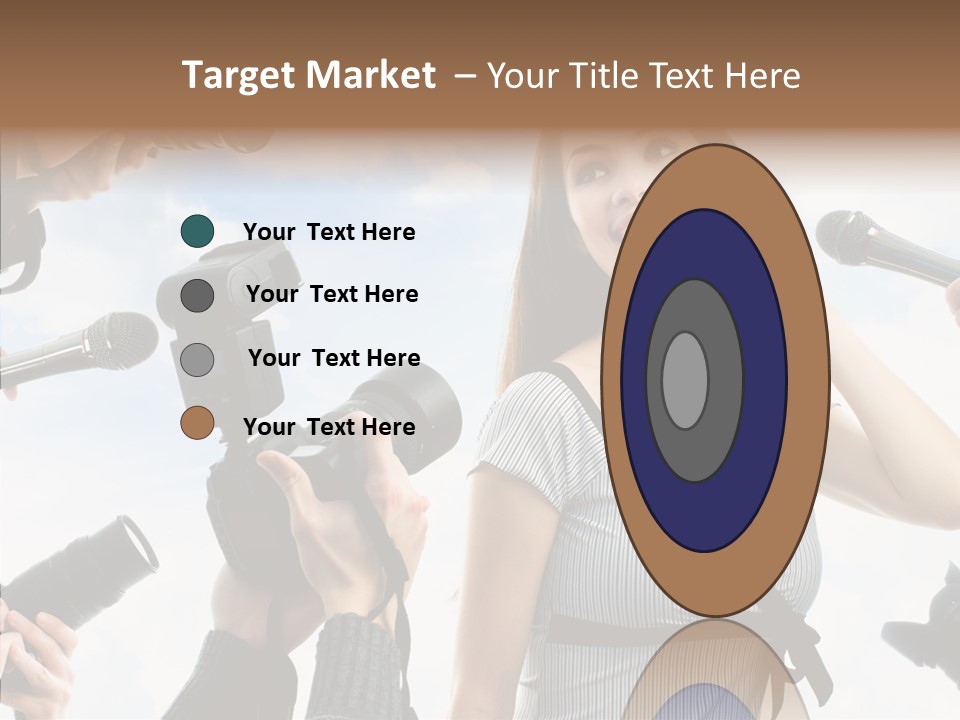 Fame Face Caucasian PowerPoint Template