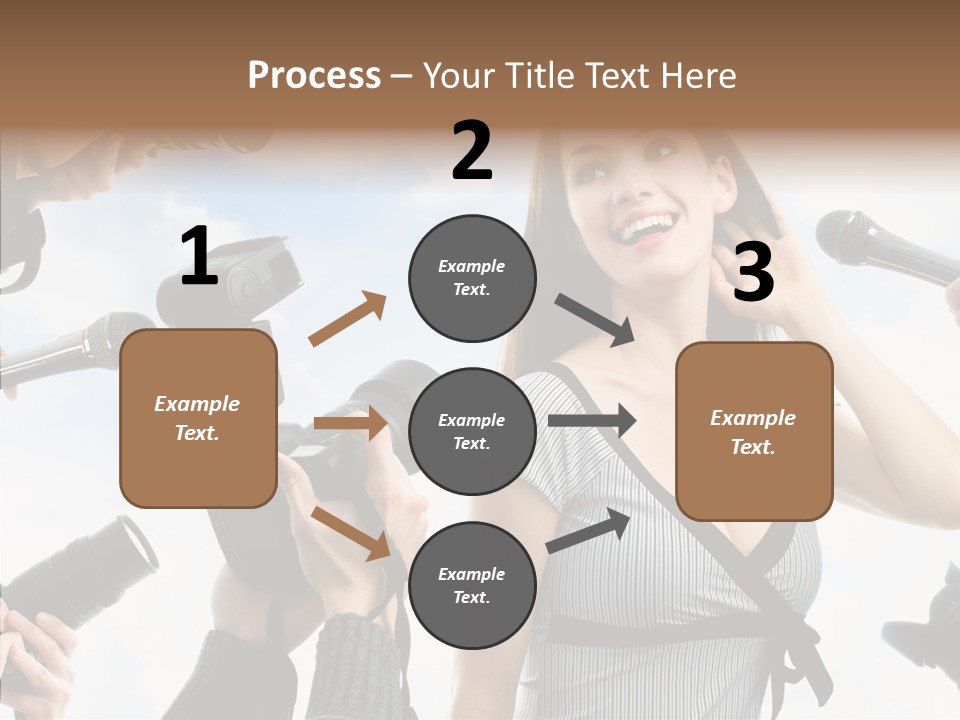 Fame Face Caucasian PowerPoint Template