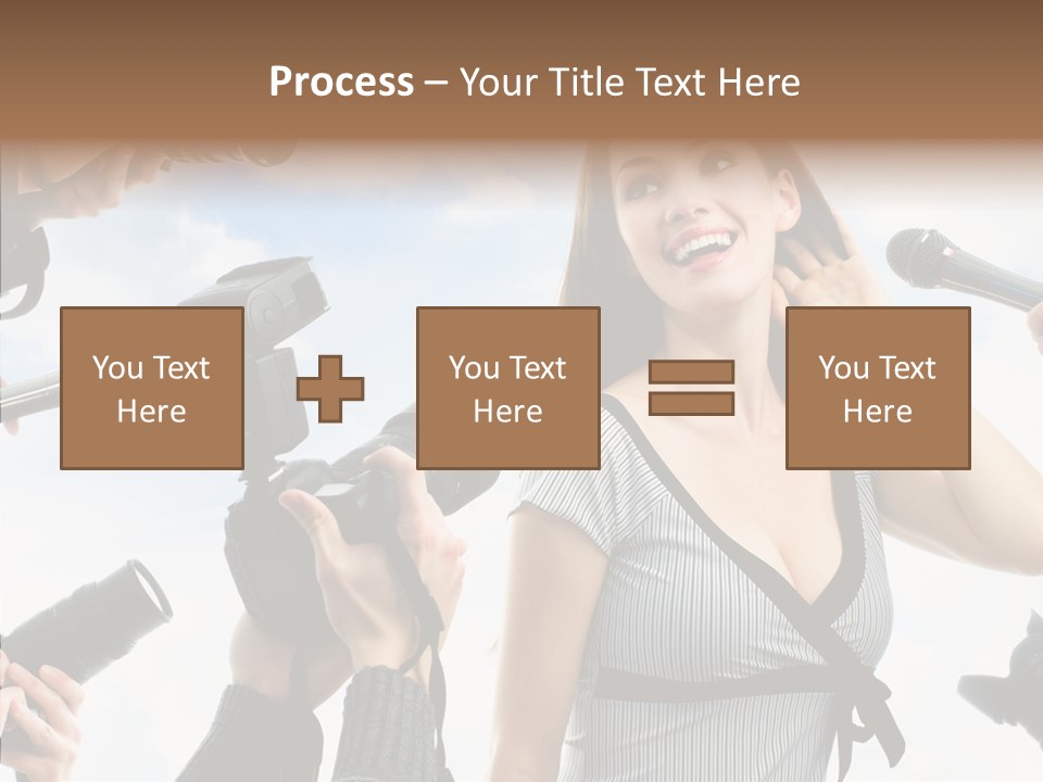 Fame Face Caucasian PowerPoint Template