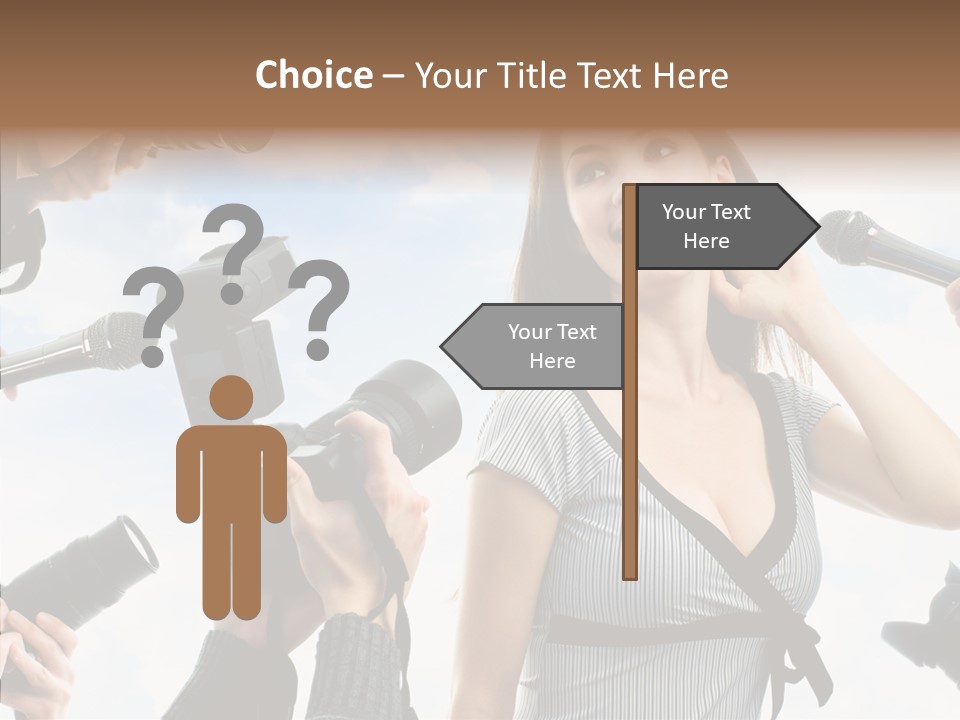 Fame Face Caucasian PowerPoint Template