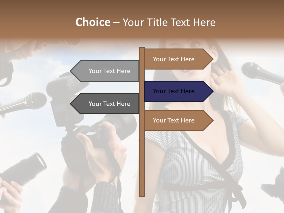 Fame Face Caucasian PowerPoint Template