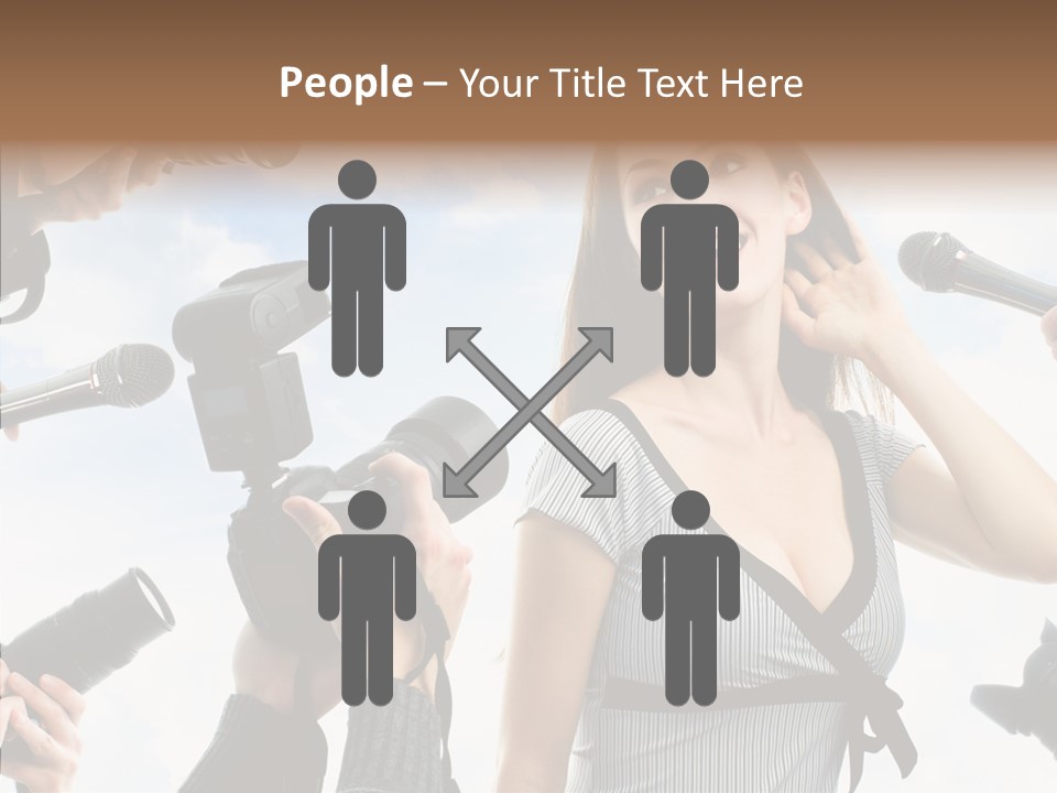 Fame Face Caucasian PowerPoint Template