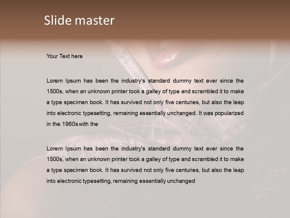 Sexy Care Exotic PowerPoint Template