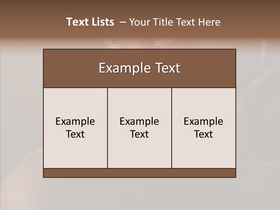 Sexy Care Exotic PowerPoint Template