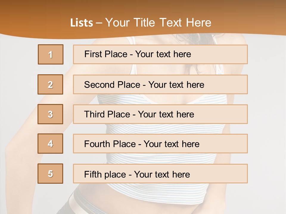 Club Lips Person PowerPoint Template