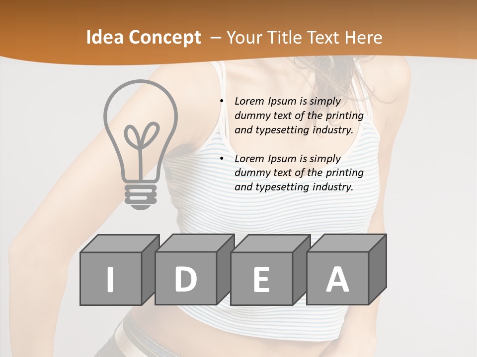 Club Lips Person PowerPoint Template