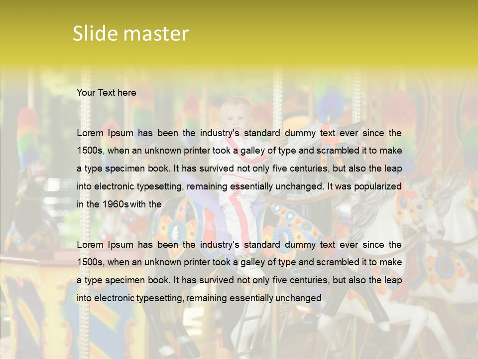 Rudder Carousel Park PowerPoint Template