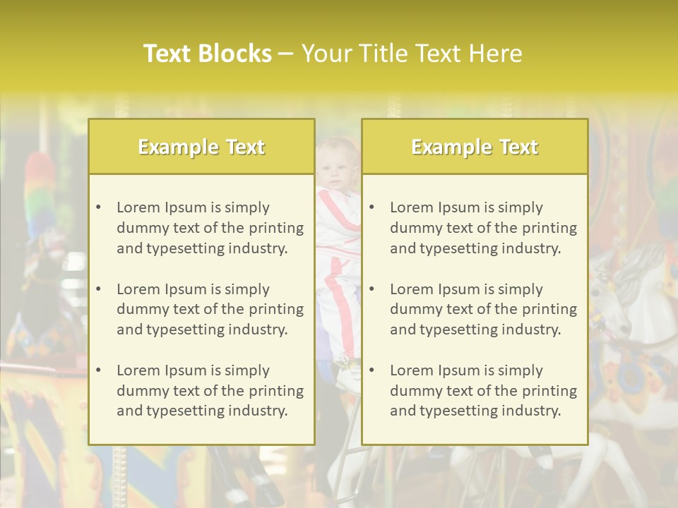 Rudder Carousel Park PowerPoint Template