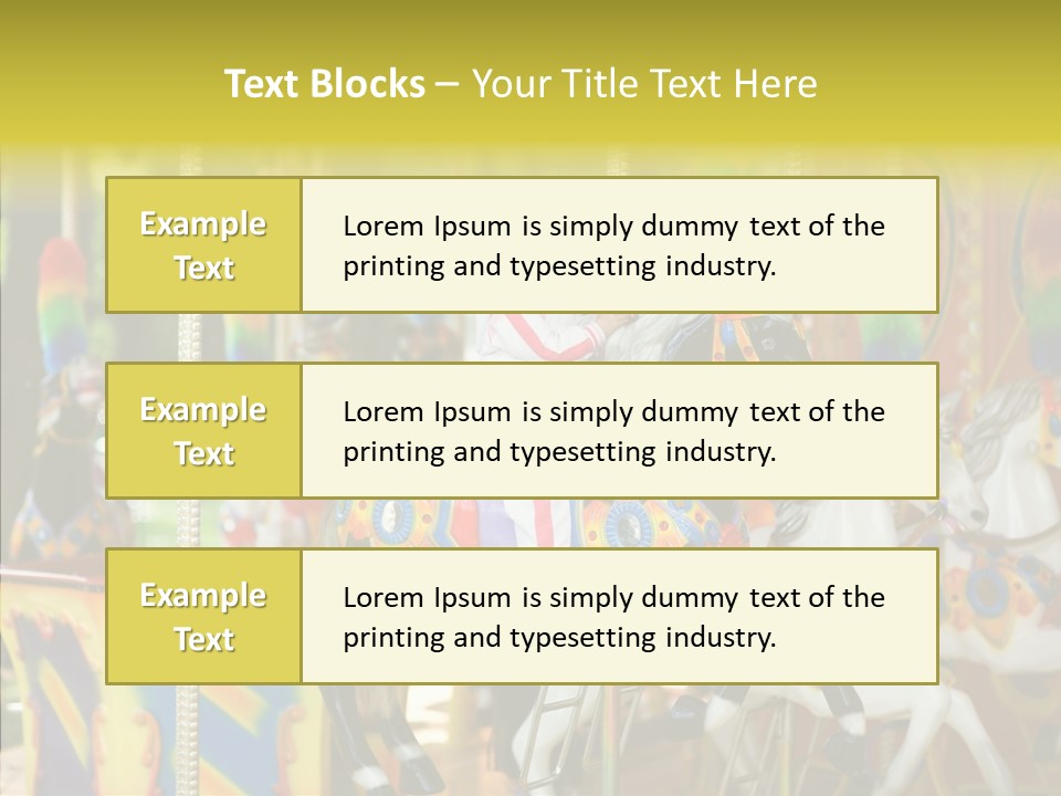 Rudder Carousel Park PowerPoint Template
