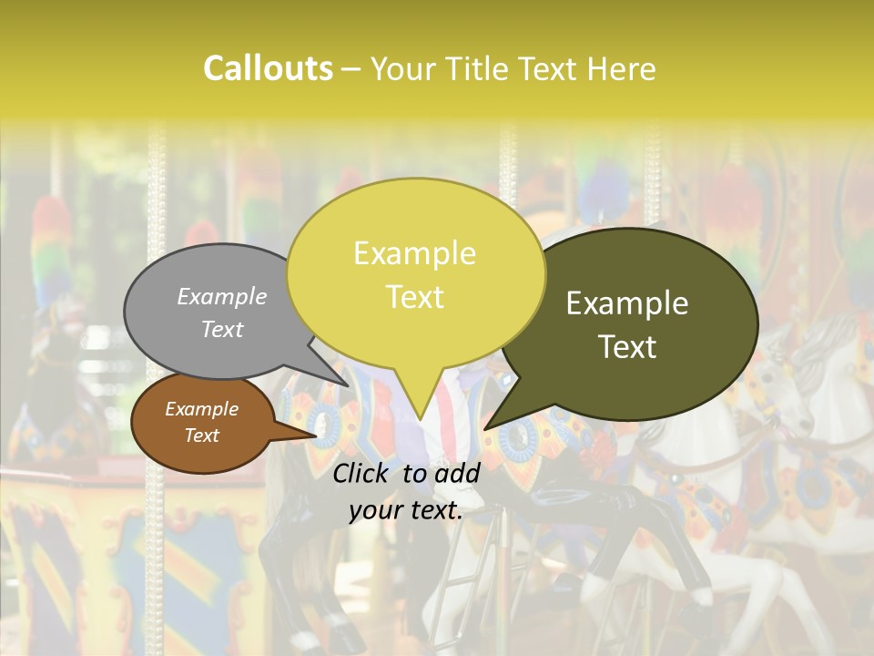 Rudder Carousel Park PowerPoint Template