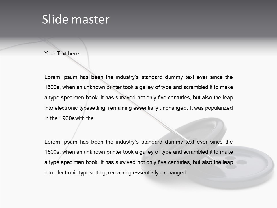 Fibril Sew Filament PowerPoint Template