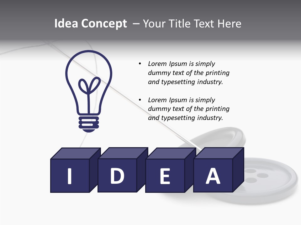 Fibril Sew Filament PowerPoint Template