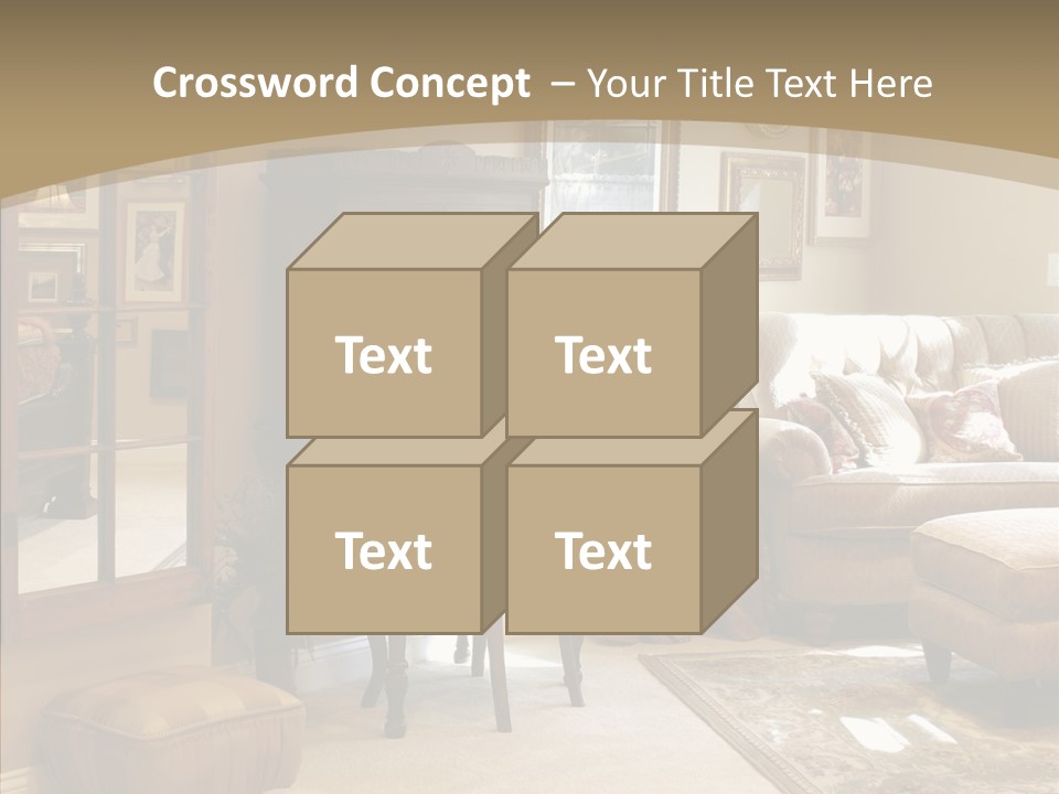 Table Interior Estate PowerPoint Template