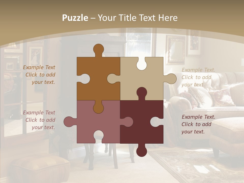 Table Interior Estate PowerPoint Template