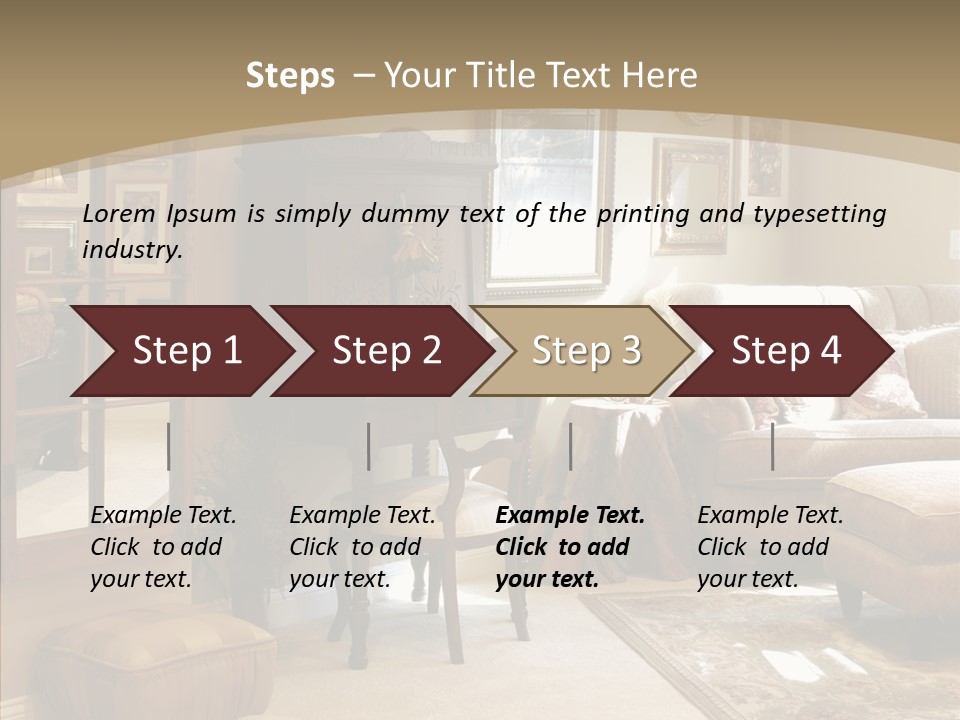 Table Interior Estate PowerPoint Template