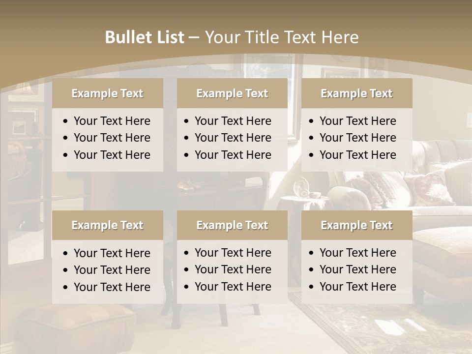 Table Interior Estate PowerPoint Template