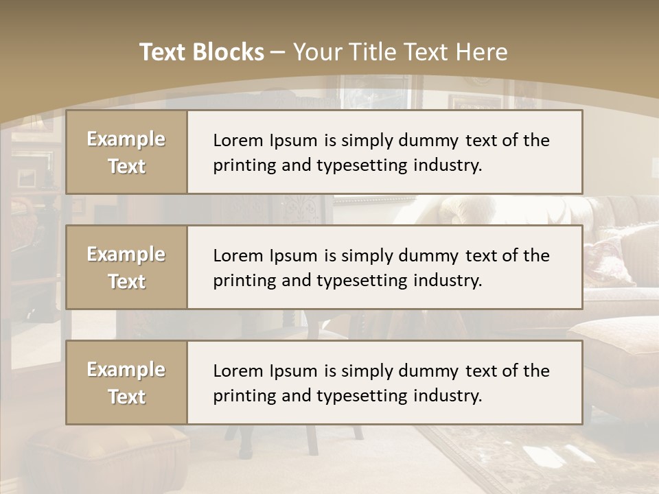 Table Interior Estate PowerPoint Template