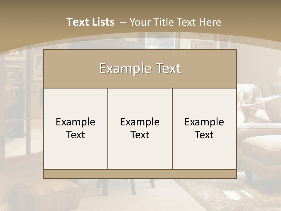 Table Interior Estate PowerPoint Template