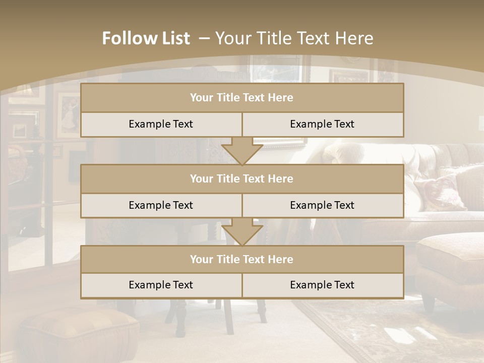 Table Interior Estate PowerPoint Template