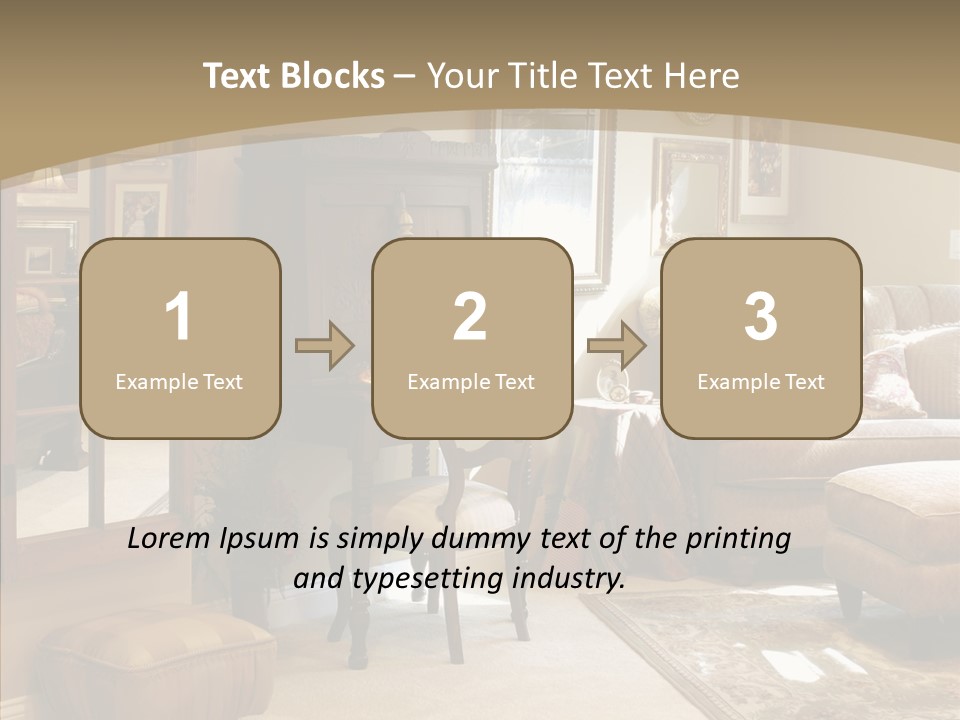 Table Interior Estate PowerPoint Template
