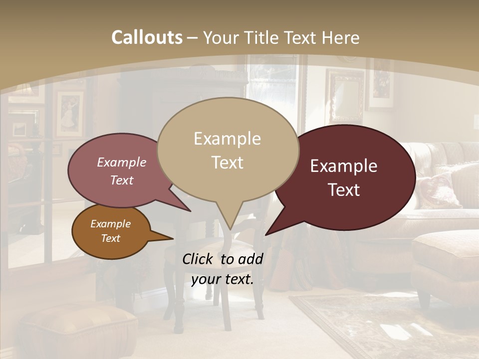 Table Interior Estate PowerPoint Template
