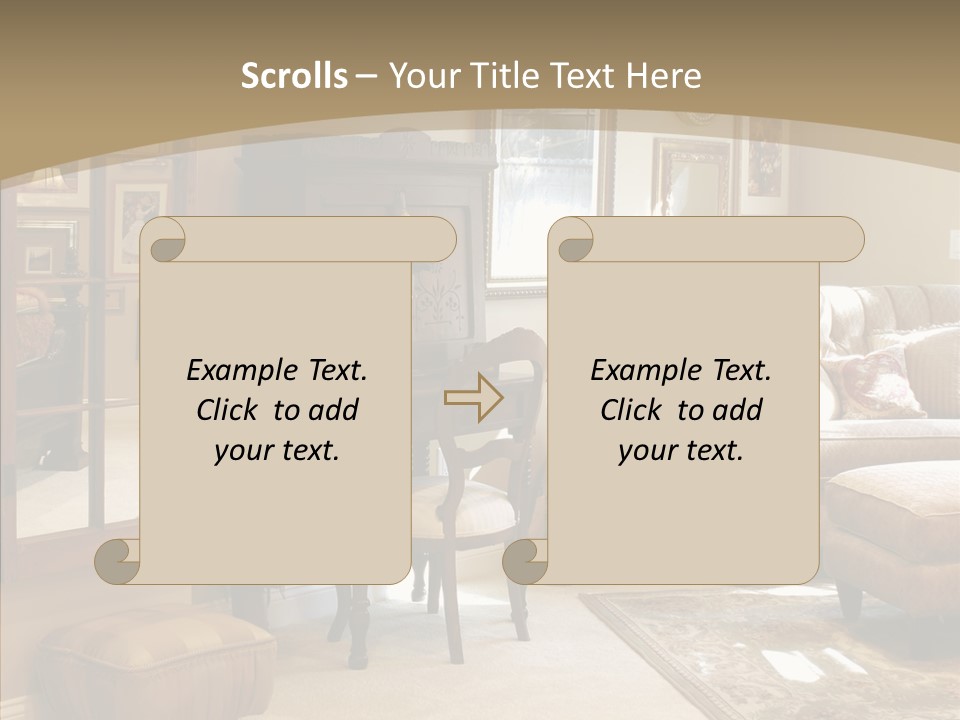 Table Interior Estate PowerPoint Template