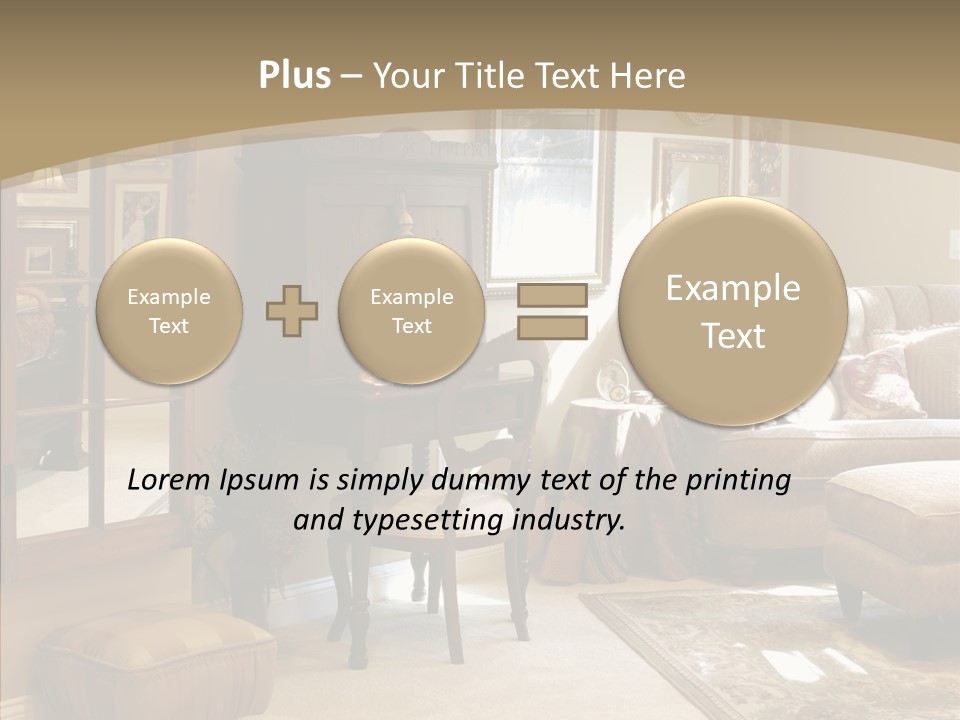 Table Interior Estate PowerPoint Template