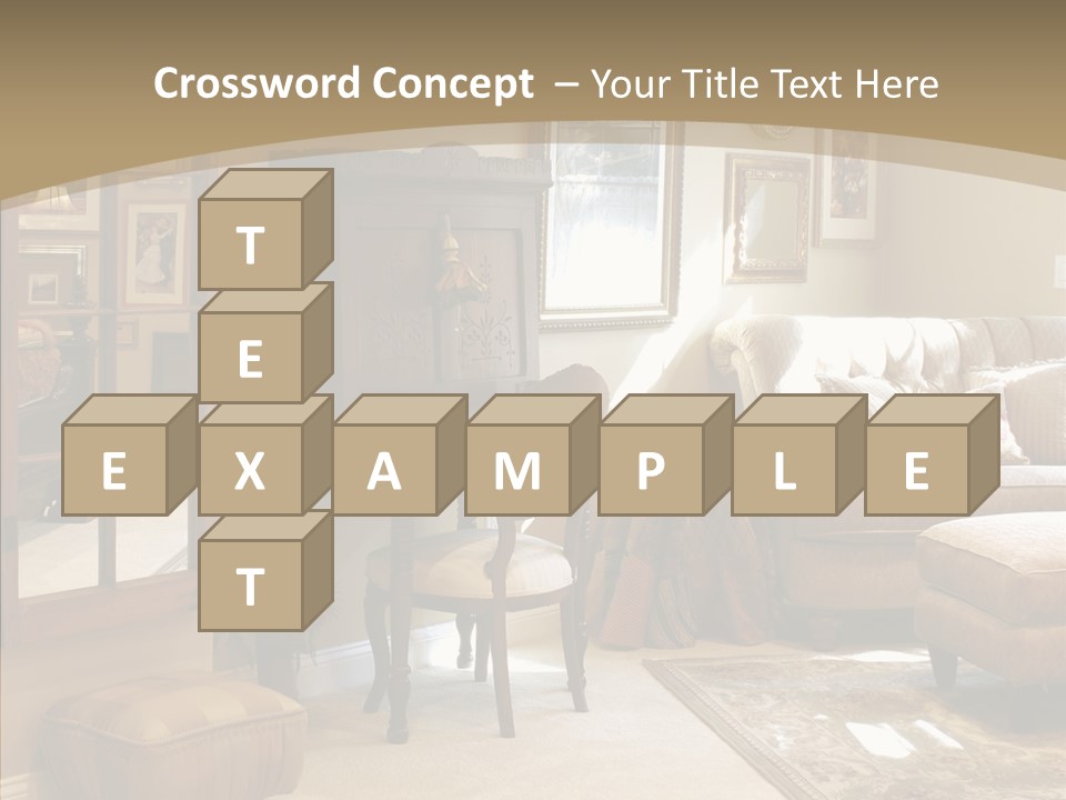 Table Interior Estate PowerPoint Template