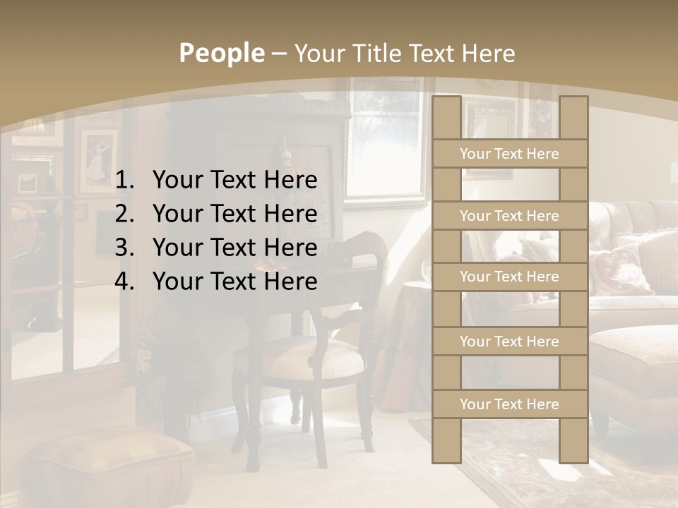 Table Interior Estate PowerPoint Template