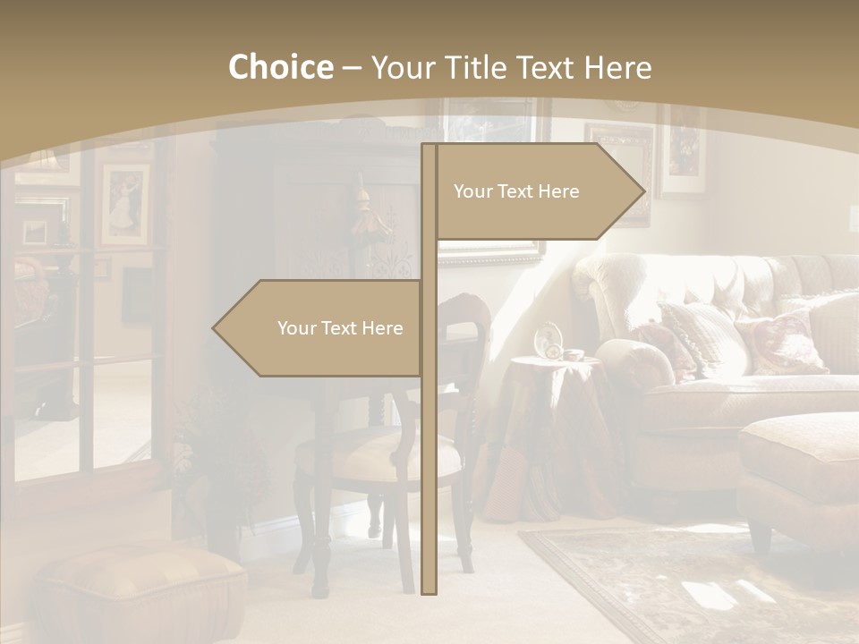 Table Interior Estate PowerPoint Template