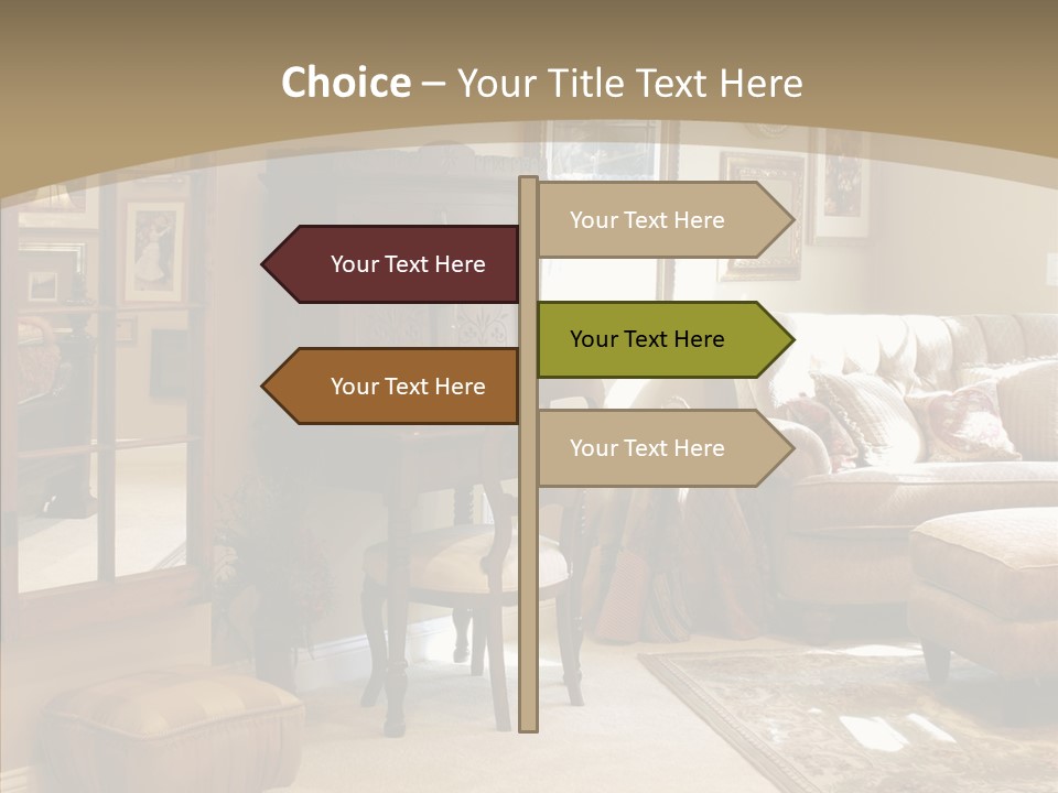 Table Interior Estate PowerPoint Template