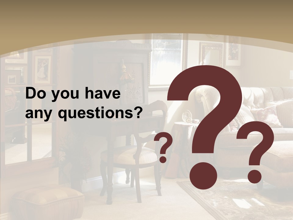 Table Interior Estate PowerPoint Template