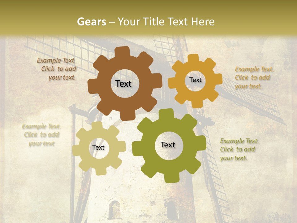 Textured Paint Oil PowerPoint Template