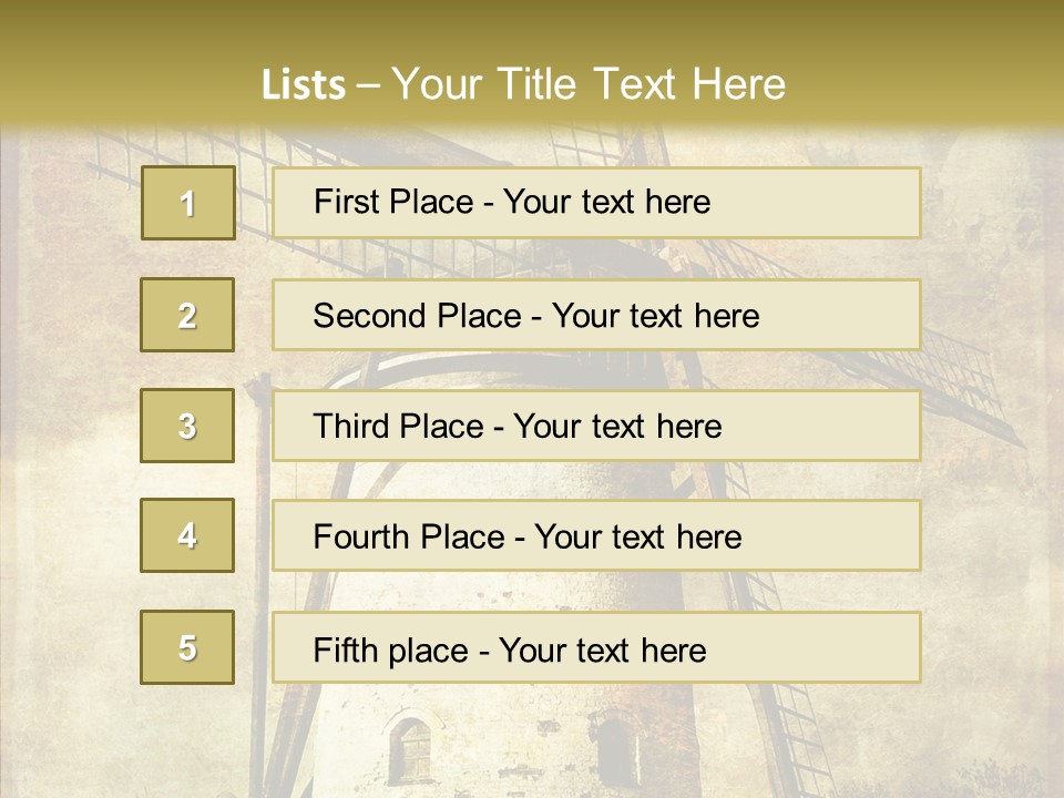 Textured Paint Oil PowerPoint Template