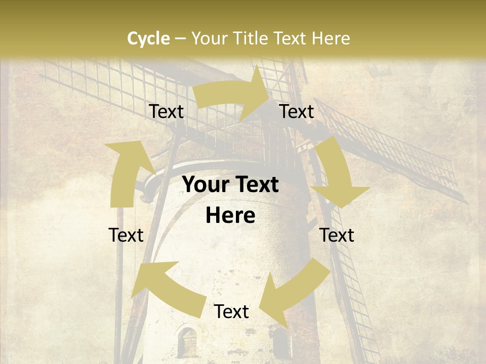 Textured Paint Oil PowerPoint Template