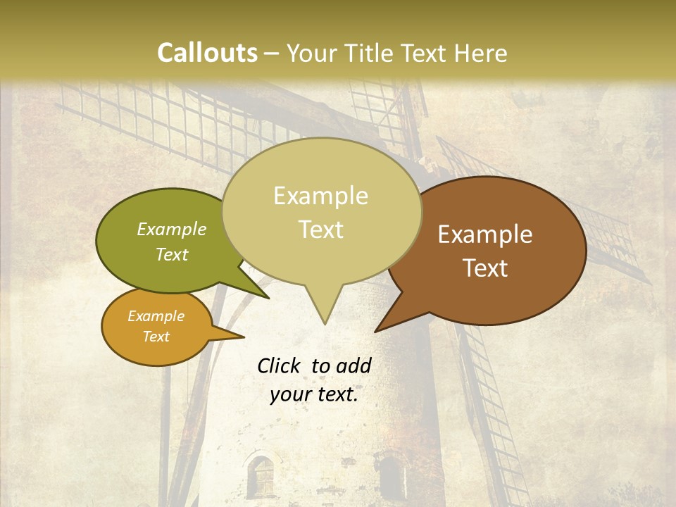 Textured Paint Oil PowerPoint Template