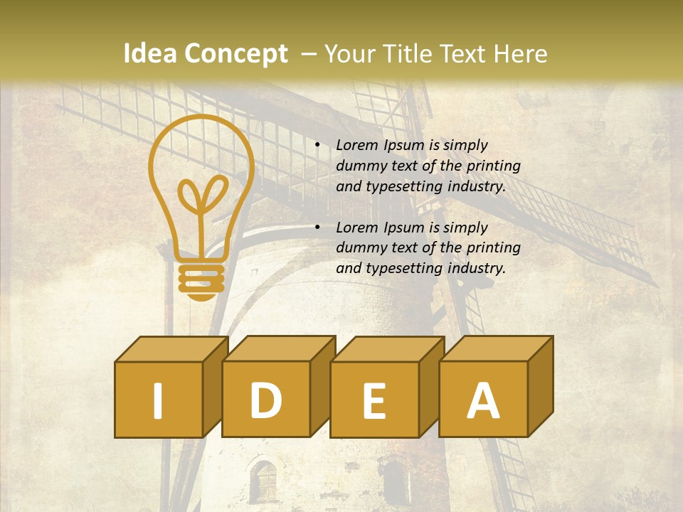 Textured Paint Oil PowerPoint Template