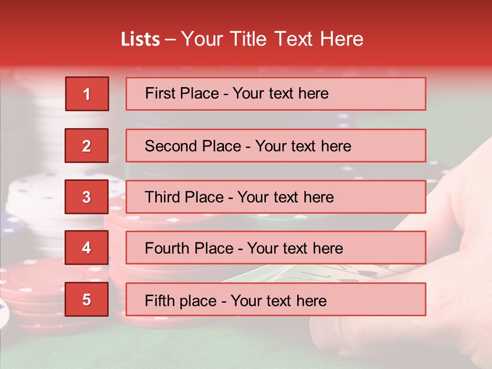 Lucky Player Win PowerPoint Template