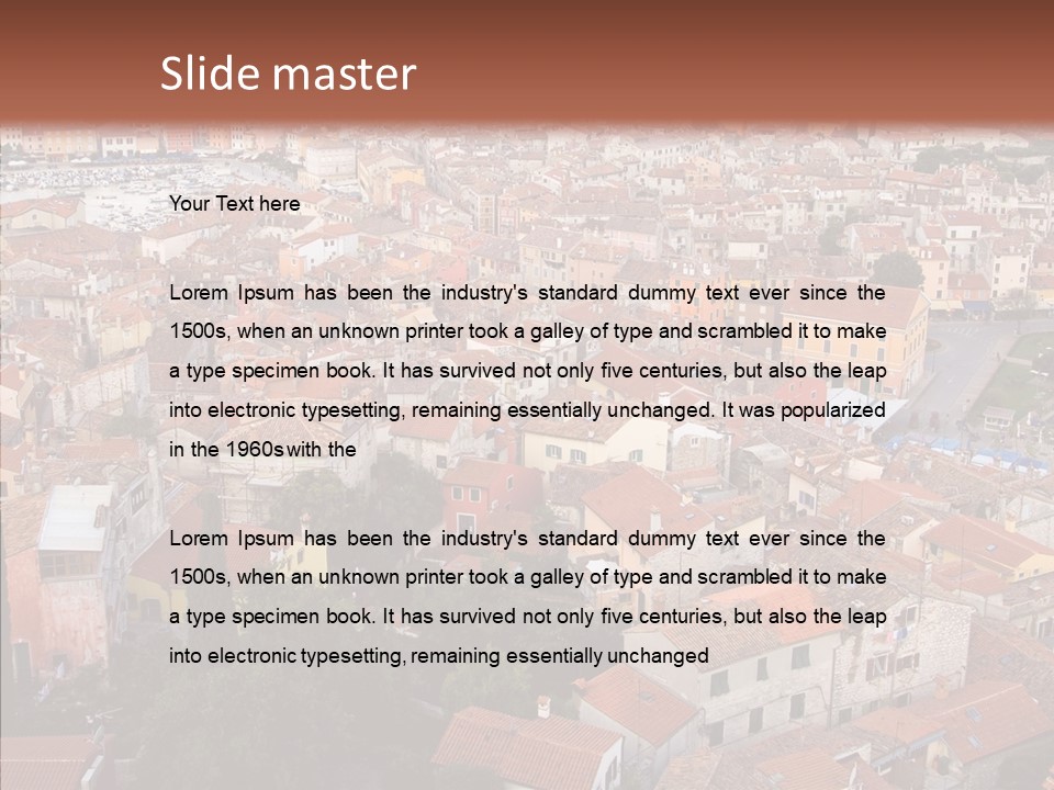 Past Traditional Harbor PowerPoint Template