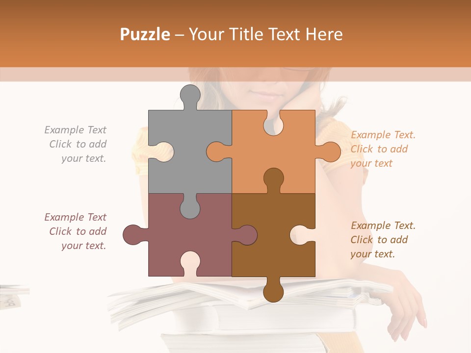 People Adorable Teenager PowerPoint Template