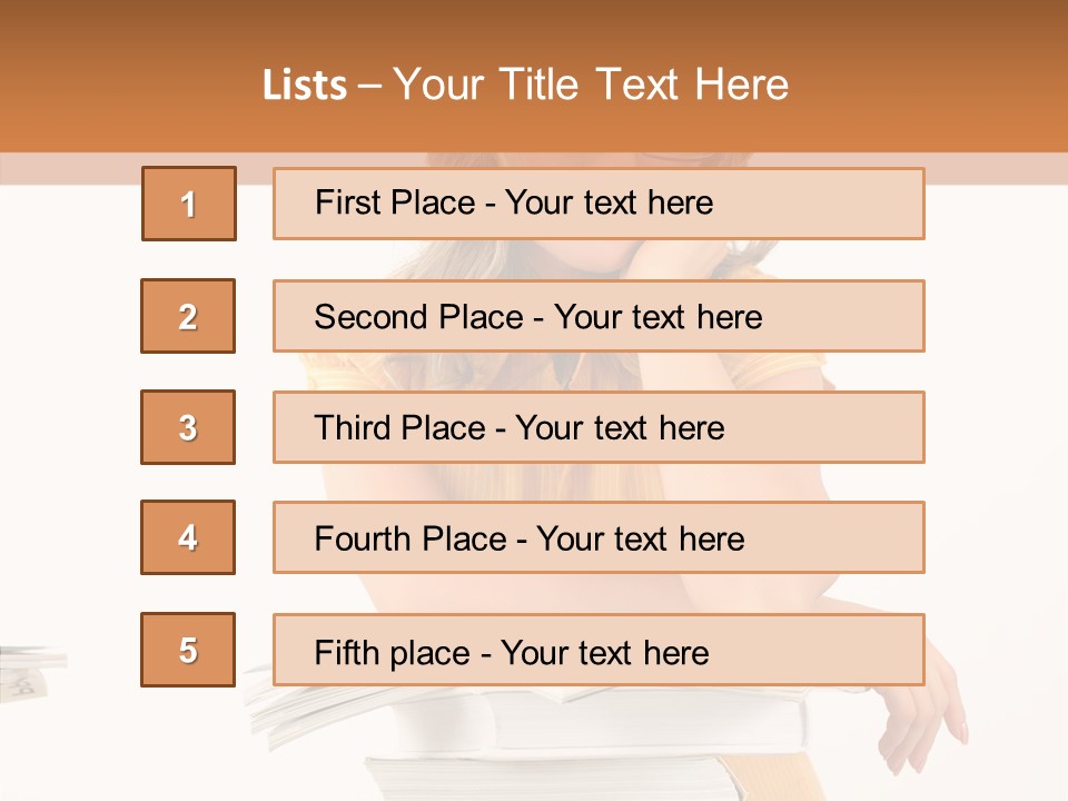 People Adorable Teenager PowerPoint Template