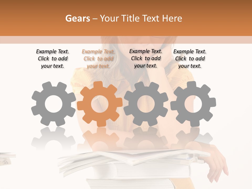 People Adorable Teenager PowerPoint Template