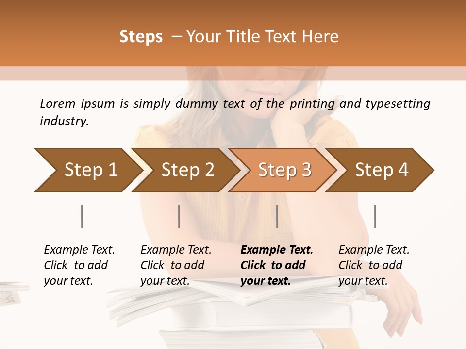 People Adorable Teenager PowerPoint Template