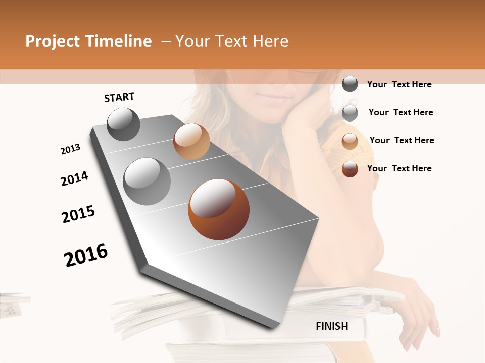 People Adorable Teenager PowerPoint Template
