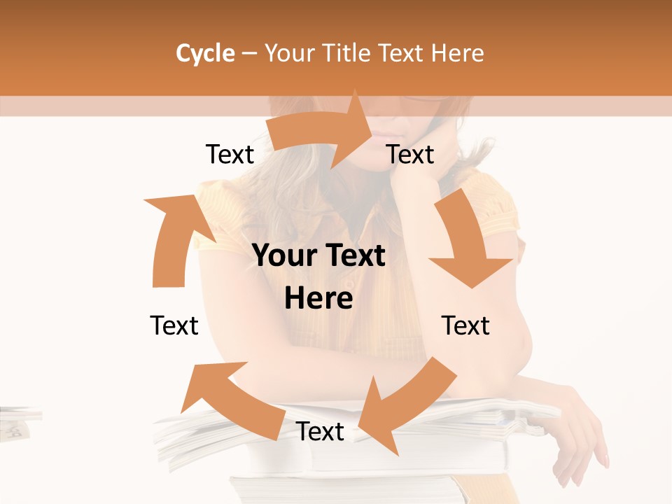 People Adorable Teenager PowerPoint Template