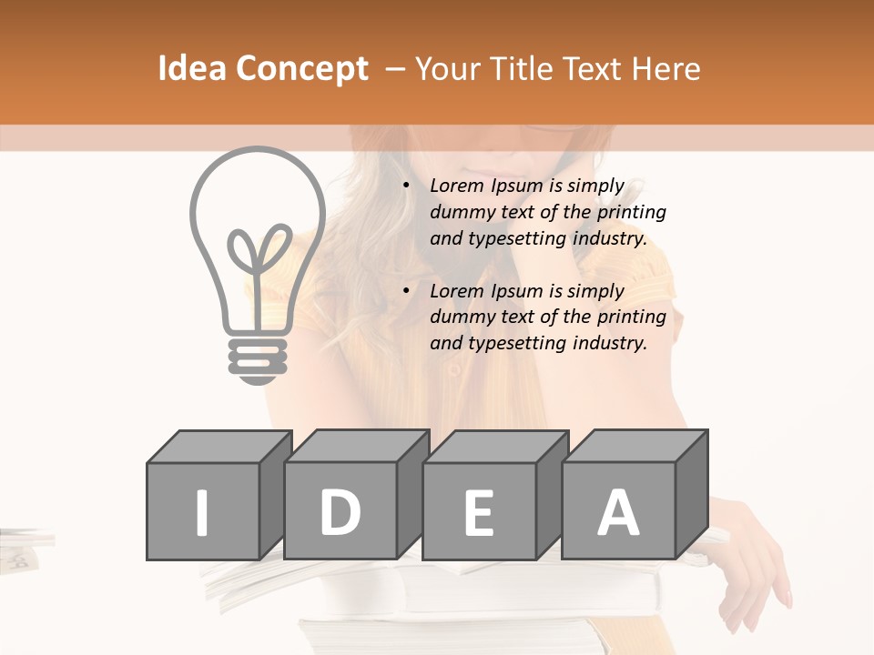 People Adorable Teenager PowerPoint Template