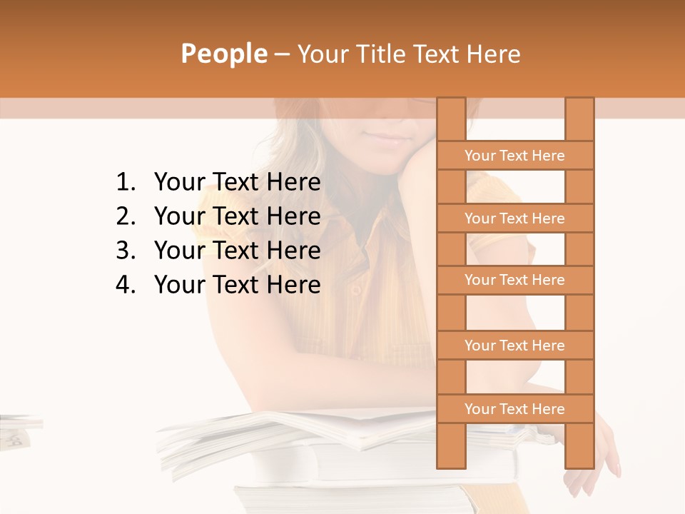 People Adorable Teenager PowerPoint Template