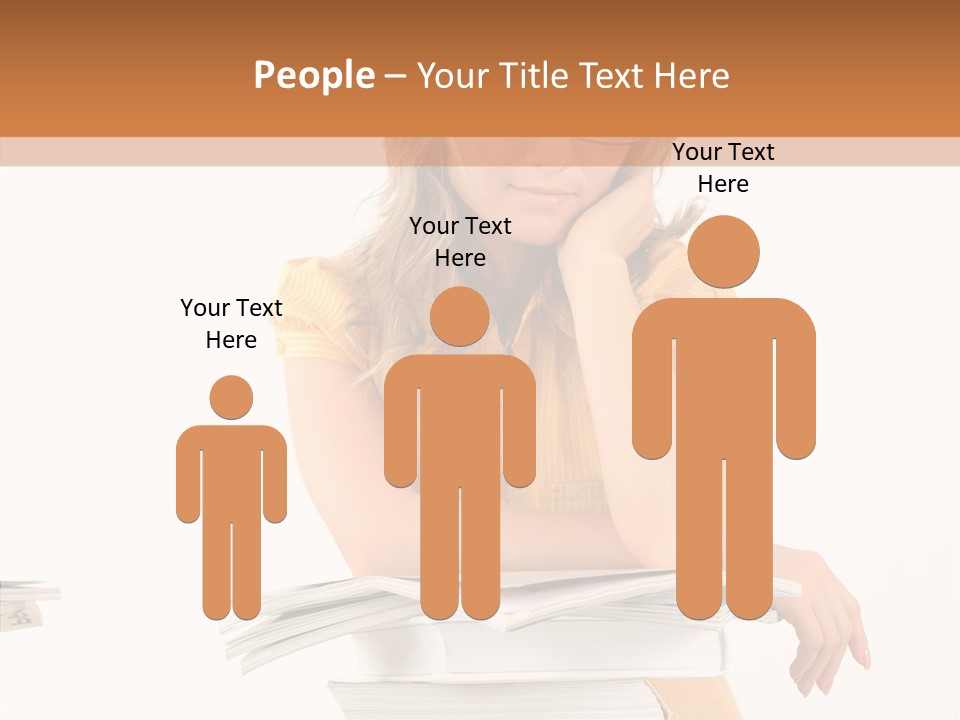 People Adorable Teenager PowerPoint Template